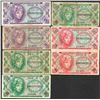 Image 1 : Lot of (7) Series 641 Military Payment Certificate Notes