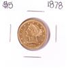 Image 1 : 1878 $5 Liberty Head Half Eagle Gold Coin