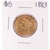 Image 1 : 1883 $5 Liberty Head Half Eagle Gold Coin