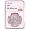 Image 1 : 1880-O $1 Morgan Silver Dollar Coin NGC MS63