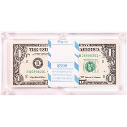 Pack of (100) 1999 $1 Federal Reserve STAR Notes New York in Capital Holder