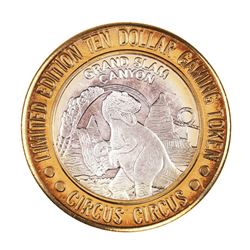.999 Fine Silver Circus Circus Las Vegas, Nevada $10 Limited Edition Gaming Token