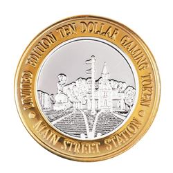 .999 Silver Main Street Station Las Vegas, NV $10 Limited Edition Casino Gaming Token