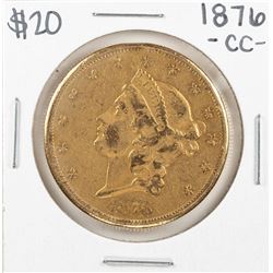 1876-CC $20 Liberty Head Double Eagle Gold Coin