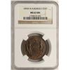 Image 1 : 1890-H British North Borneo Cent Coin NGC MS63BN