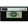 Image 2 : 1863 50 Cents Third Issue Fractional Currency Note Fr.1342 PMG Choice Uncirculated 63