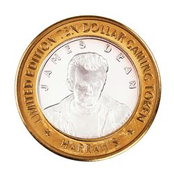 .999 Silver Harrah's Lake Tahoe, Nevada $10 Casino Limited Edition Gaming Token
