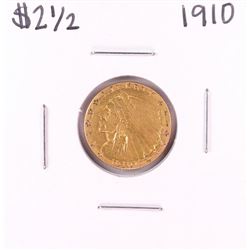 1910 $2 1/2 Indian Head Quarter Eagle Gold Coin