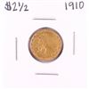 Image 1 : 1910 $2 1/2 Indian Head Quarter Eagle Gold Coin