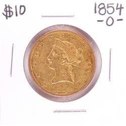 1854-O $10 Liberty Head Eagle Gold Coin