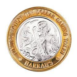 .999 Silver Harrah's Las Vegas, Nevada $10 Casino Limited Edition Gaming Token