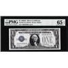 Image 1 : 1928A $1 Funnyback Silver Certificate Note Fr.1601 PMG Gem Uncirculated 65EPQ