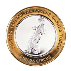 .999 Fine Silver Circus Circus Las Vegas, Nevada $10 Limited Edition Gaming Token