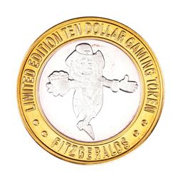 .999 Silver Fitzgerald's Casino & Hotel Reno, Nevada $10 Limited Edition Gaming Token
