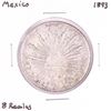 Image 1 : 1893 Mexico 8 Reales Silver Coin