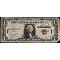 1935A $1 Hawaii WWII Emergency Issue Silver Certificate Note