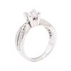 Image 4 : 14KT White Gold 0.66 ctw Diamond Ring