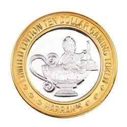 .999 Fine Silver Harrah's Casino Reno, Nevada $10 Limited Edition Gaming Token