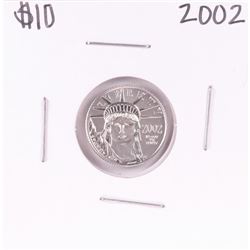 2002 $10 Platinum American Eagle Coin