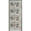 Image 1 : Uncut Sheet of (4) State of Louisiana Baby Bond Obsolete Notes
