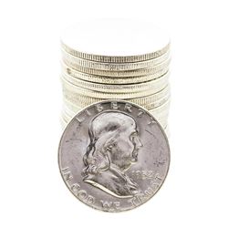 Roll of (20) Brilliant Uncirculated 1952-D Franklin Half Dollar Coins