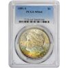 Image 1 : 1881-S $1 Morgan Silver Dollar Coin PCGS MS64 Amazing Toning