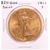 Image 1 : 1911-S $20 Saint Gaudens Double Eagle Gold Coin