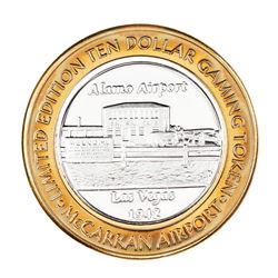 .999 Silver McCarran International Airport $10 Casino Limited Edition Gaming Token