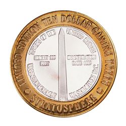 .999 Silver Stratosphere Las Vegas, NV $10 Casino Limited Edition Gaming Token