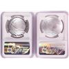 Image 2 : Lot of (2) 2020 P $1 Basketball Hall of Fame Silver Coin NGC MS/PF70