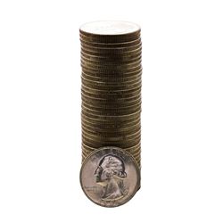 Roll of (40) Brilliant Uncirculated 1954-D Washington Quarters