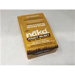 case of 35g each nÄkd. peanut delight flavored bars