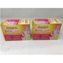 lot of 2x30 bags Emergen-C pink lemonade vitamin C drink mix