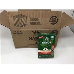 case of12x36g Nabob coffee sacs