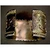 Image 4 : Navajo Morenci Turquoise Bracelet stamped BK