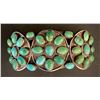 Image 4 : 1930's Ingot and Sleeping Beauty Turquoise Cluster Bracelet