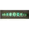 Image 4 : 1930's Green Turquoise Row Ingot Bracelet