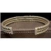 Image 3 : 1920's Ingot twisted bracelet with Carico Lake turquoise stone