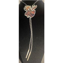Dale Edaakie Moose Inlay Bolo Tie