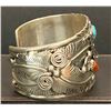 Image 2 : Coral, turquoise and Silver Bracelet by Allen Chee for Running Bear Shop