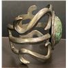Image 2 : 1950's Spiderweb Turquoise Bracelet Sandcast