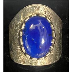 Vernon Begaye, Navajo Lapis Sterling Ring