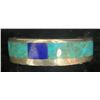 Image 1 : Al Nez, Navajo Inlay ring with fine turquoise and lapis 1980's