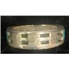 Image 2 : Al Nez, Navajo Inlay ring with fine turquoise and lapis 1980's