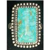 Image 1 : Gloria Begay, Navajo Spiderweb #8 Turquoise Ring