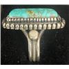 Image 2 : Gloria Begay, Navajo Spiderweb #8 Turquoise Ring