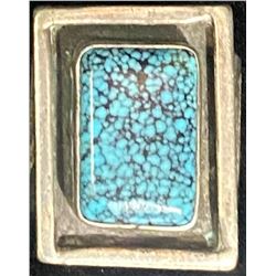 Indian Mountain Turquoise Shadow Box Ring  HT hallmark