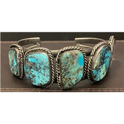 5 Stone Morenci Turquoise Bracelet