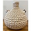 Image 1 : Beautiful Hand Coiled Corrugated Acoma Vase by JM Shutiva.