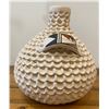 Image 2 : Beautiful Hand Coiled Corrugated Acoma Vase by JM Shutiva.